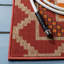 Northpoint Geometric Rust/Black Indoor / Outdoor Area Rug-616014261