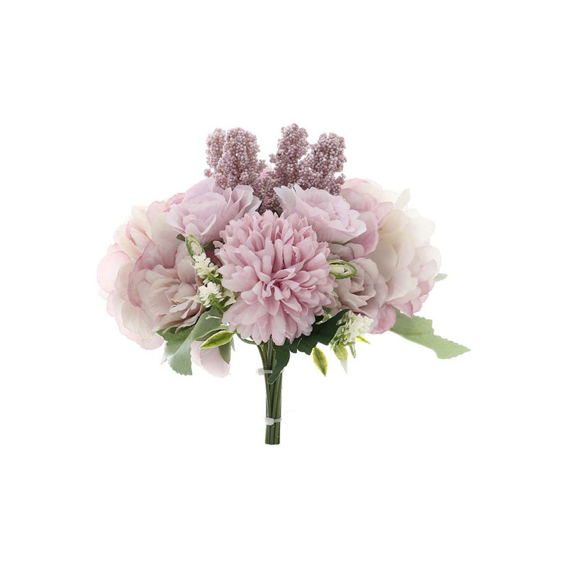 Romantic Artificial Bouquet for Home Wedding Decoration, Purple