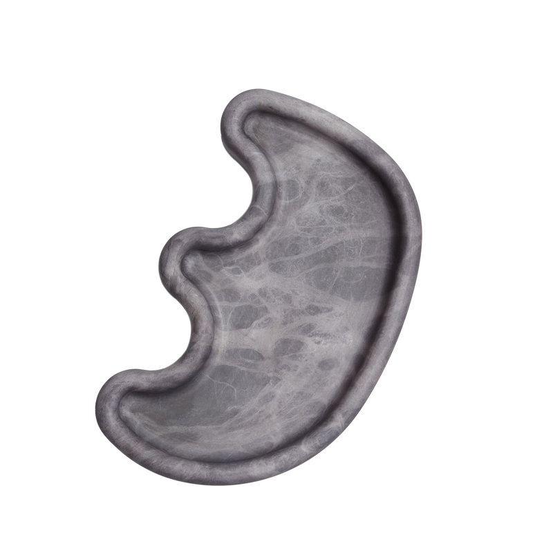 Amera Alabaster Tray, Gray