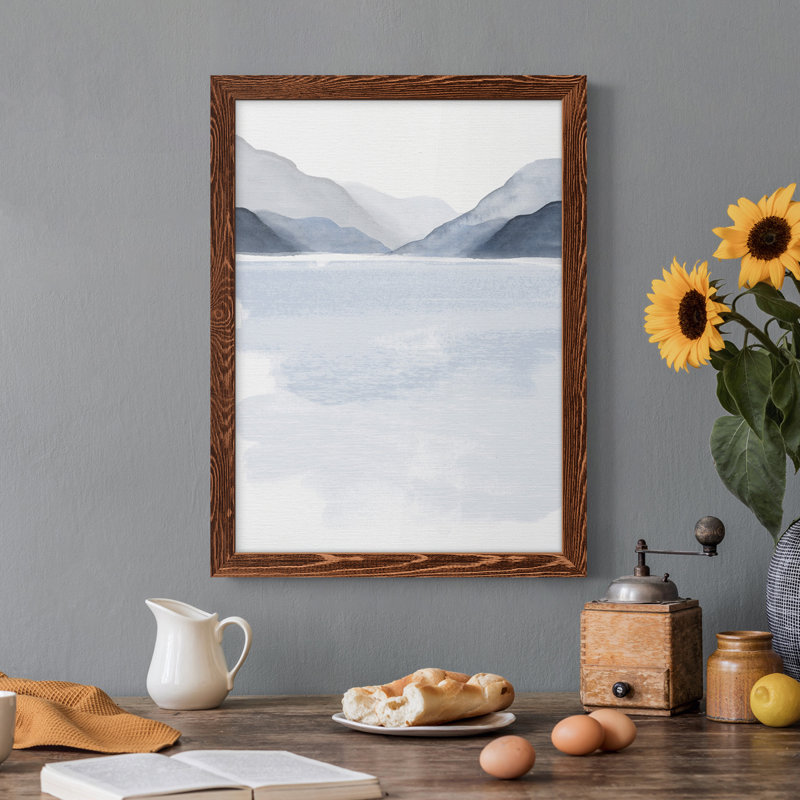 Glacial Lake I - peinture sur toile encadrée, H 24 po x l 20 po x P 1 po, Érable