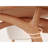 White cream style Nordic rectangular rock table-102487753-102487755