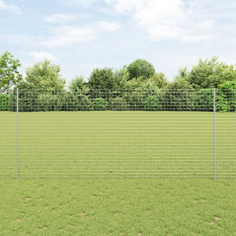 Vidaxl Fence Posts 10 Pcs U-Channel Galvanised Steel, 140cm H x 8.5cm W, Grey