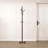 Dark Brown Finish Modern Coat Rack Solid Wood, 9 Hooks Coat Hanger Stand Entryway Home Furniture 1pc-130134620