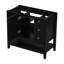 Meuble-lavabo 36 po noir - base d'armoire moderne à 1 et 3 tiroirs moderne et fixe