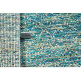 Hand-Knotted High-Quality Blue and Beige Runner