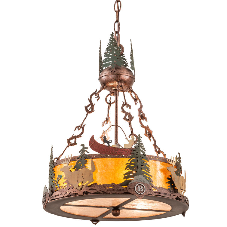Rustic Lodge 3 - Light Chandelier
