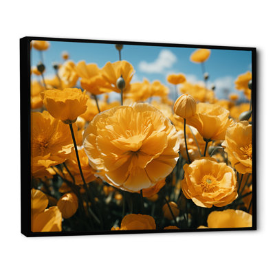 " Yellow Buttercups Field Vibrant II "