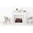 Electric Set Sq Ft Heater Faux  Insert With Infrared Flames For Existing Fireplaces Remote Control Included