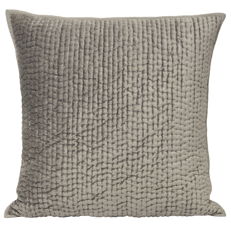Leteshia Square Pillow Cover, Silver