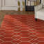 Tapis orange / crème en laine touffeté à la main Aalt Authentic-19940441