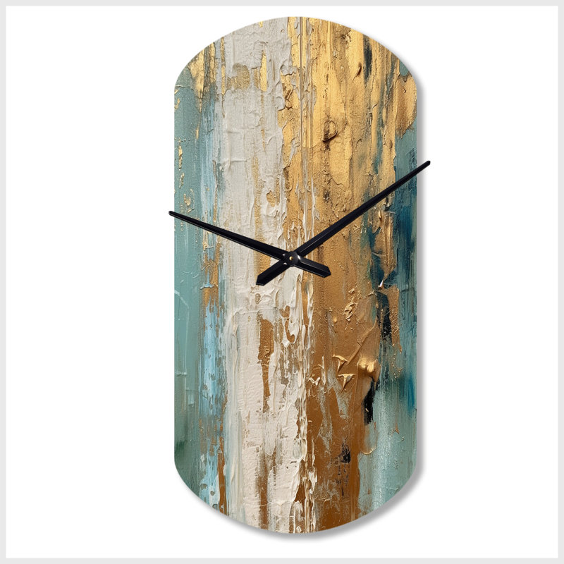 Horloge murale en métal Gilded Daydreames VII - Minimalisme, Petit