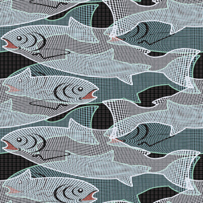 Anngelica Fish by Cepera - Wrapped Canvas Print