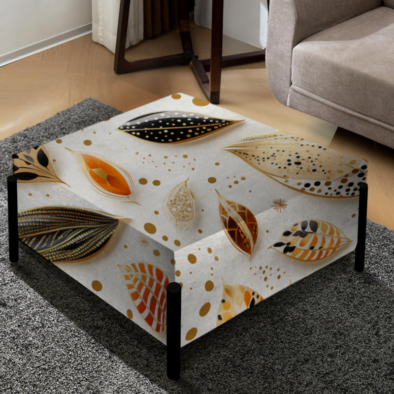 Boho Chic Botanical Stone - Grand repose-pieds carré Boho