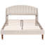 Solna Upholstered Velvet Scalloped Bed-894446745-895036155