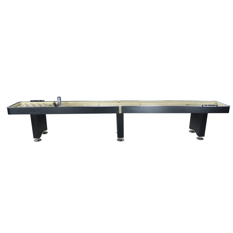Playcraft Woodbridge 2 Piece Construction Shuffleboard Table, 16', Black