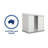 Absco EZI Slider 5' W x 7' D Metal Galvanized Steel Weather Resistant Storage Shed Surfmist-111668644
