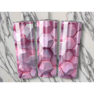 Choose Handmade Tumblers 591 mL Vacuum Insulated Stainless Steel (18/8) Travel Tumbler with Straw