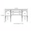 French-style engraved vintage console table