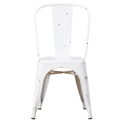 Venedy 17.75 " H Metal Side Chair Stacking