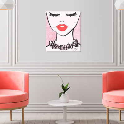 « classy lèvres », impression sur toile