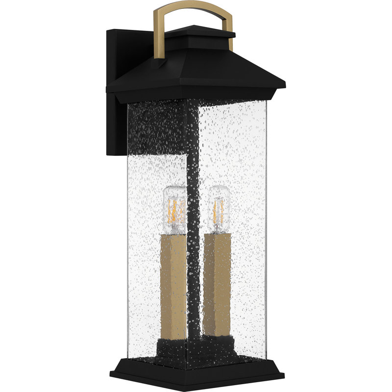 Lanterne murale d'extérieur 2 lumières Lesse, H 19 po x l 6,5 po x P 7,5 po