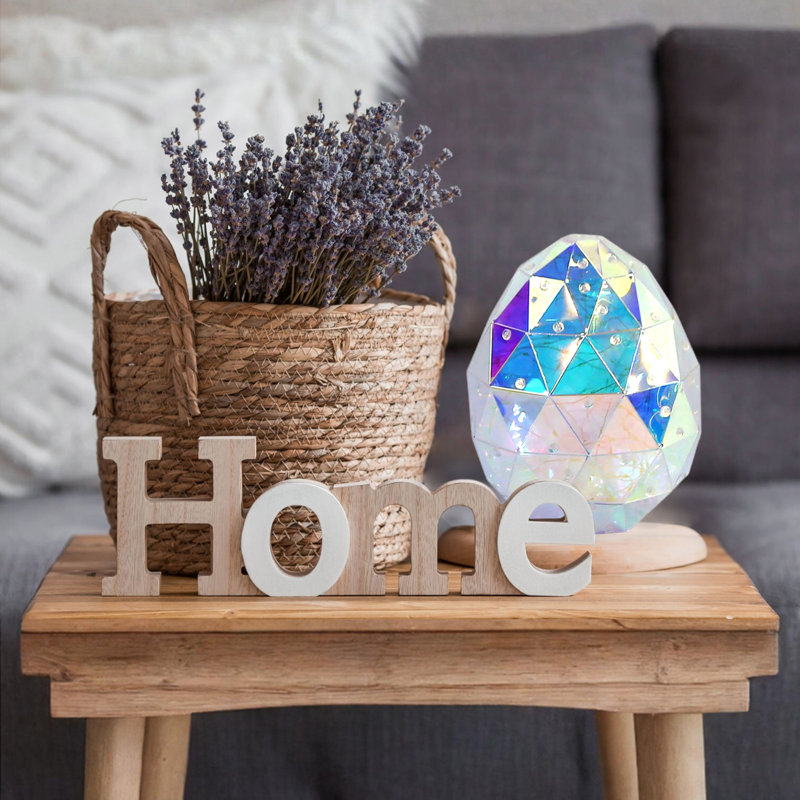 Œuf de Pâques prismatique irisé 8 po