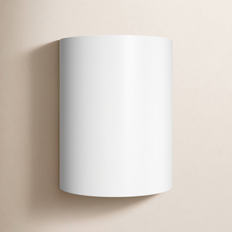 Dylan Aluminum LED Flush Mount, 6.63" H x 5.13" W x 5.13" D, White