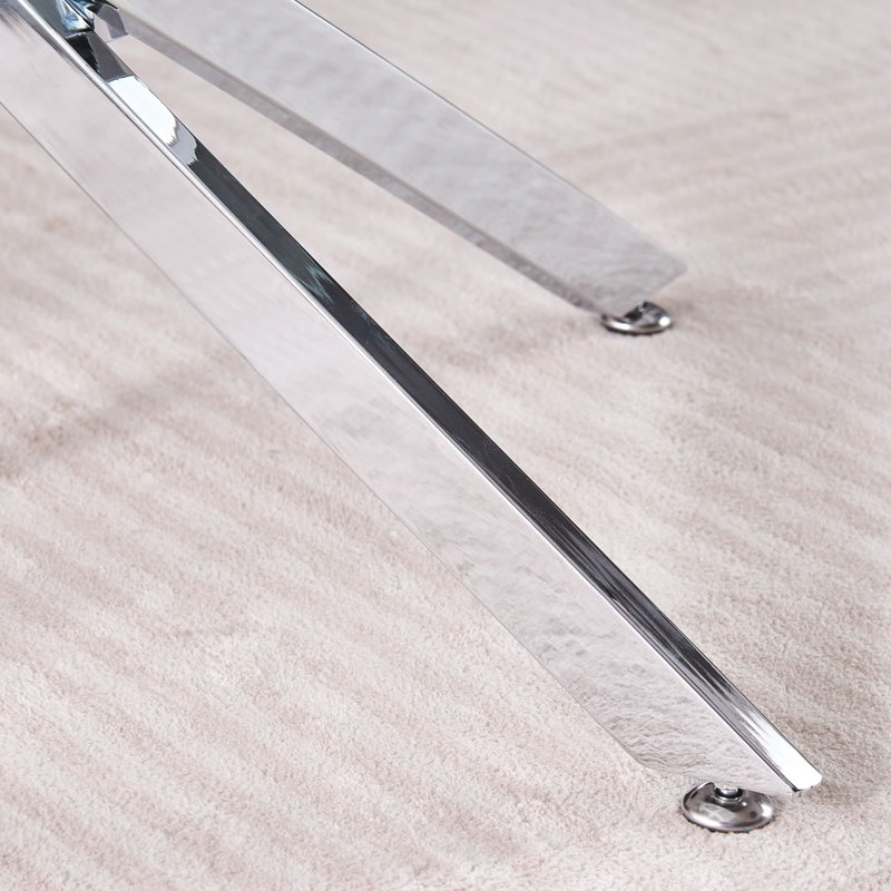 120cm Round Dining Table, Silver