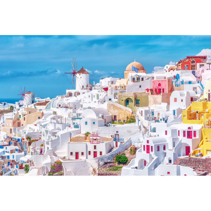 Greek Architecture by Ihor_Tailwind - Wrapped Canvas Print, 51cm H x 76cm W