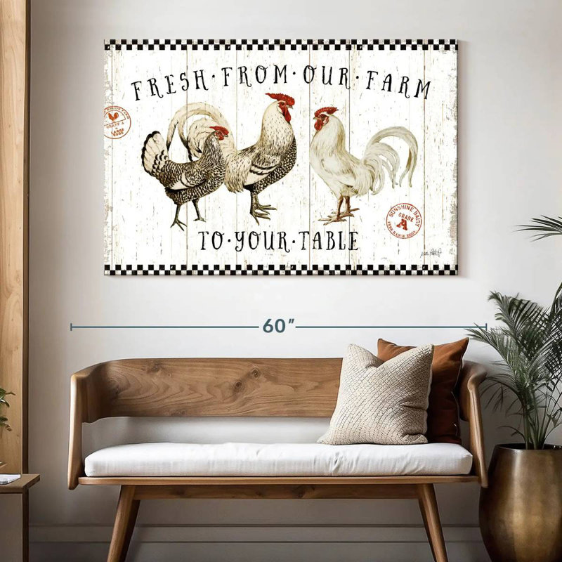 Plaque murale Free Range Fresh I, H 34 po x l 51 po