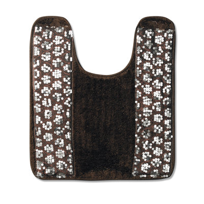 Tapis à motif floral antidérapant en mélange de coton Ced