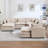 U Shaped Corner Modular Sectional Reversible Sofa Couch With Ottoman-1690697182