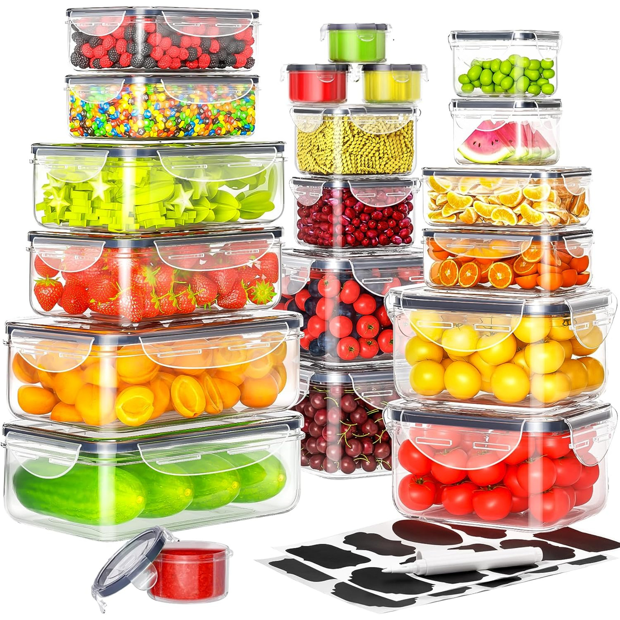 Prep & Savour Danzig Food Storage - Set of 20 Containers | Wayfair