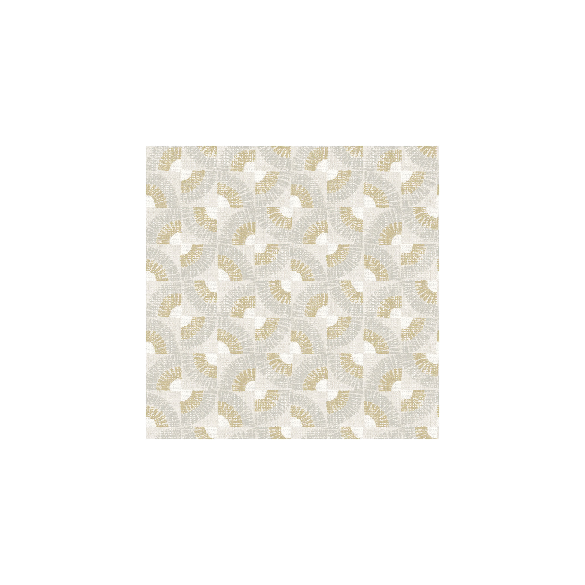 Faux Grasscloth Fans Peel and Stick Wallpaper, Brown