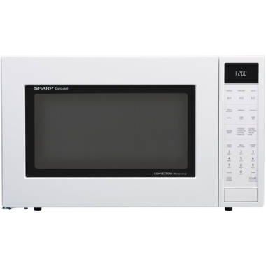 Sharp 1.1 Cu. ft. White Countertop Microwave Oven