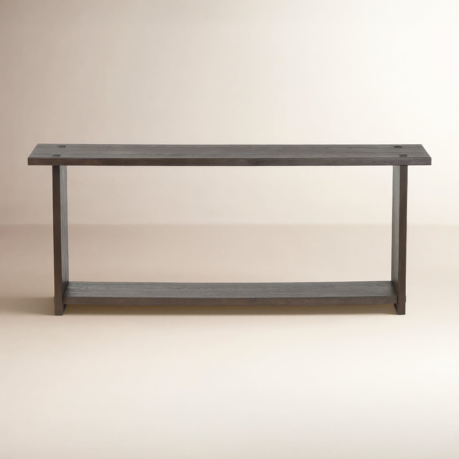 Zeno Console Table, Smoked Black Oak