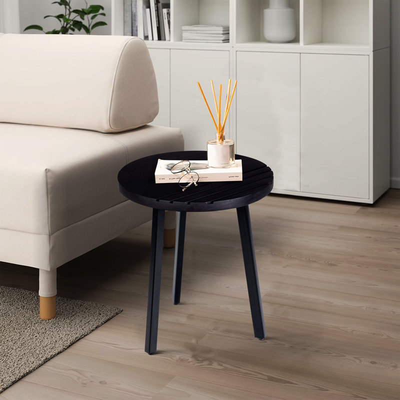 Kalvar Solid Wood Top End Table