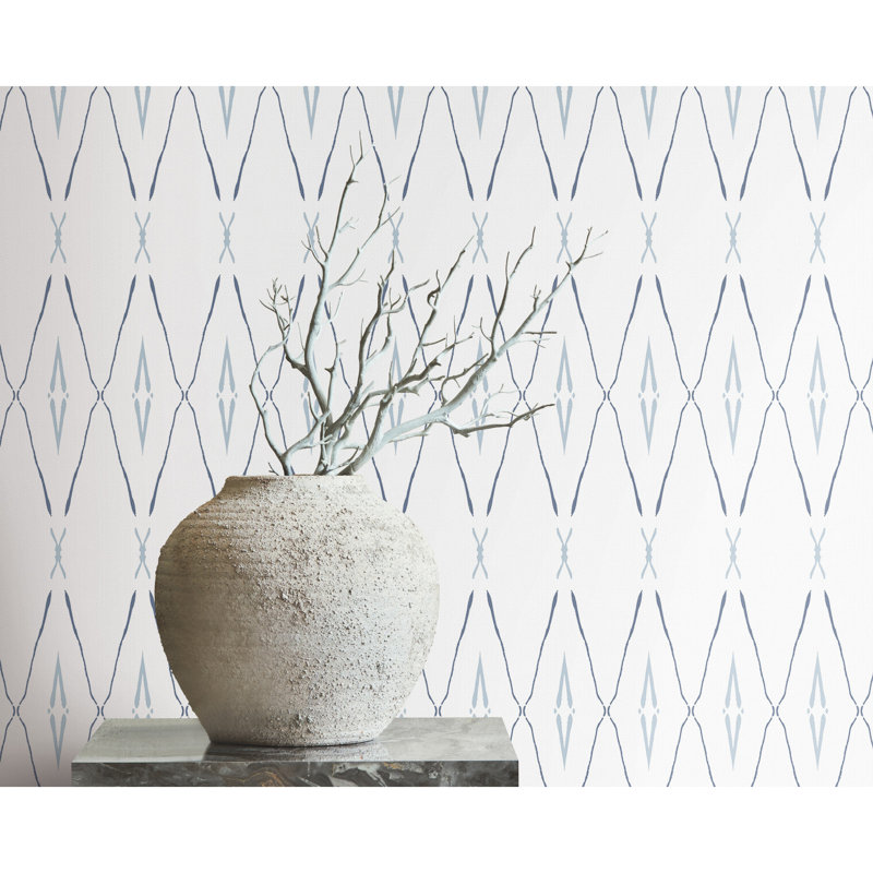 Artifact Silhouettes Geometric Wallpaper Double Roll, Indigo