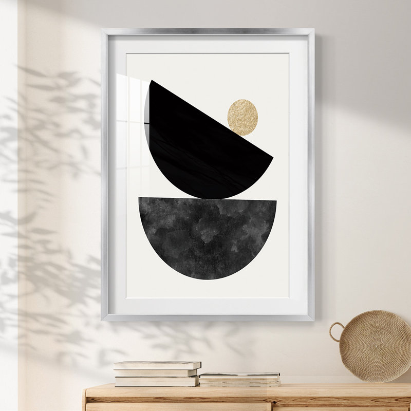 Delicate Balance -Framed Print, 28.5" H x 20.5" W, Silver