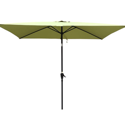 Parasol rectangulaire 9 pi x 6 pi, construction, terrasse de piscine rouille 6 pi x 9 pi