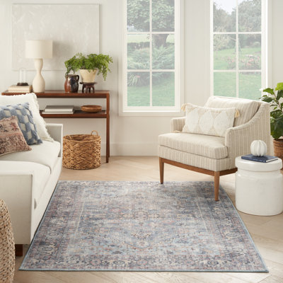 Quillin Machine Washable Oriental Area Rug