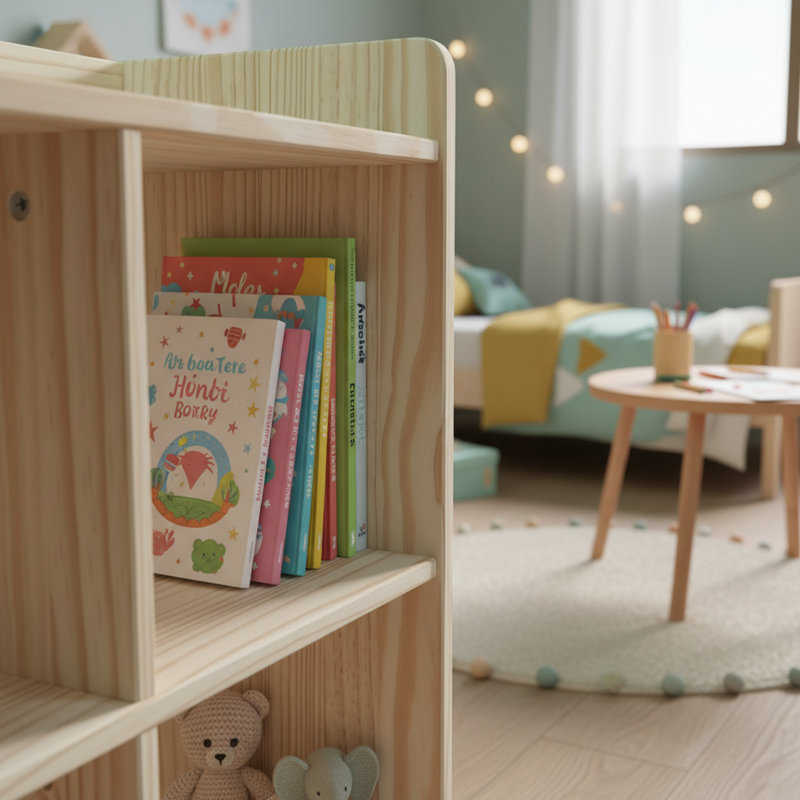 Bibliothèque Montessori à 4 niveaux, 4 niveaux
