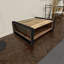Table basse avec rangement de style traîneau