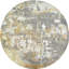 Abstract Area Rug in Grey/Gold