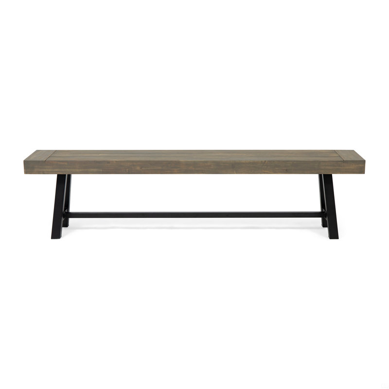 Banc de patio extérieur en bois d'acacia