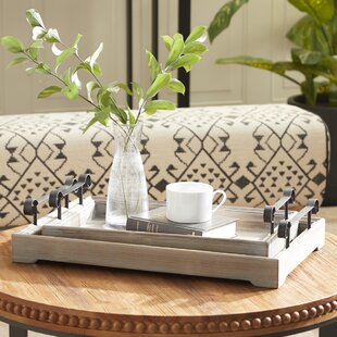 Sonder & Holliday Montgomery Natural/Cream Serving Tray