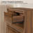 Brown Tall Dresser , 52.8" Tall Dresser With 7 Drawers, Wood Dressers & Chests Of Drawers, Accent Upright Drawer Organizers For Closet, Living Room, Hallway-1955015202