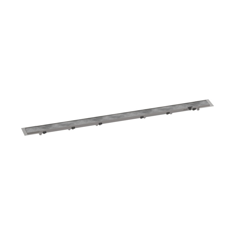 Rain Rock Trim Flex 39 3/8" Linear Grid Shower Drain
