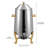 3.43 Gal Stainless Steel Beverage Dispenser, Hot Coffee & Tea Urn with Fuel Warmer Tray-1764423591