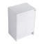 Armoire de rangement autoportante 24 po, 2 portes à fermeture douce, blanc brillant (emballage KD)